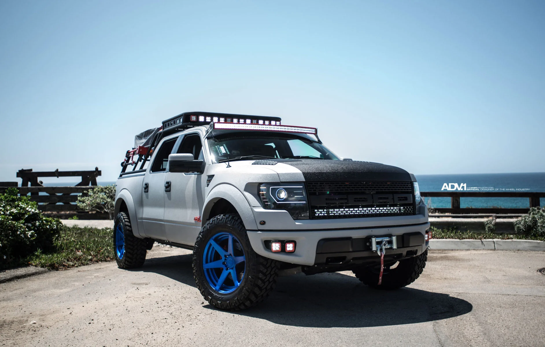 White Svt Raptor White Ford 150 SVT Raptor - ADV6 M.V2 Wheels | ADV.1 Wheels
