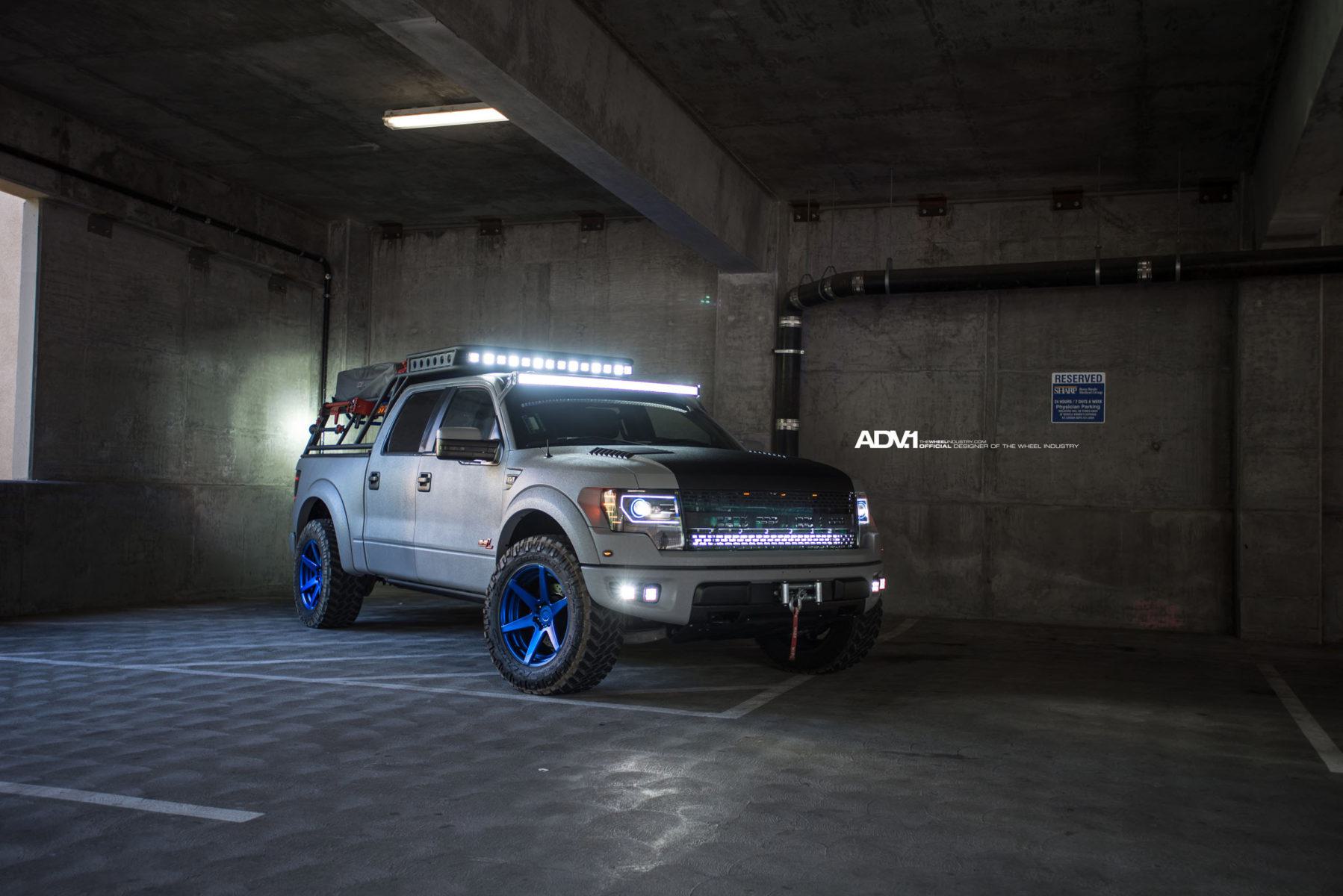 Svt Raptor 90 White Ford 150 SVT Raptor - ADV6 M.V2 Wheels | ADV.1 Wheels
