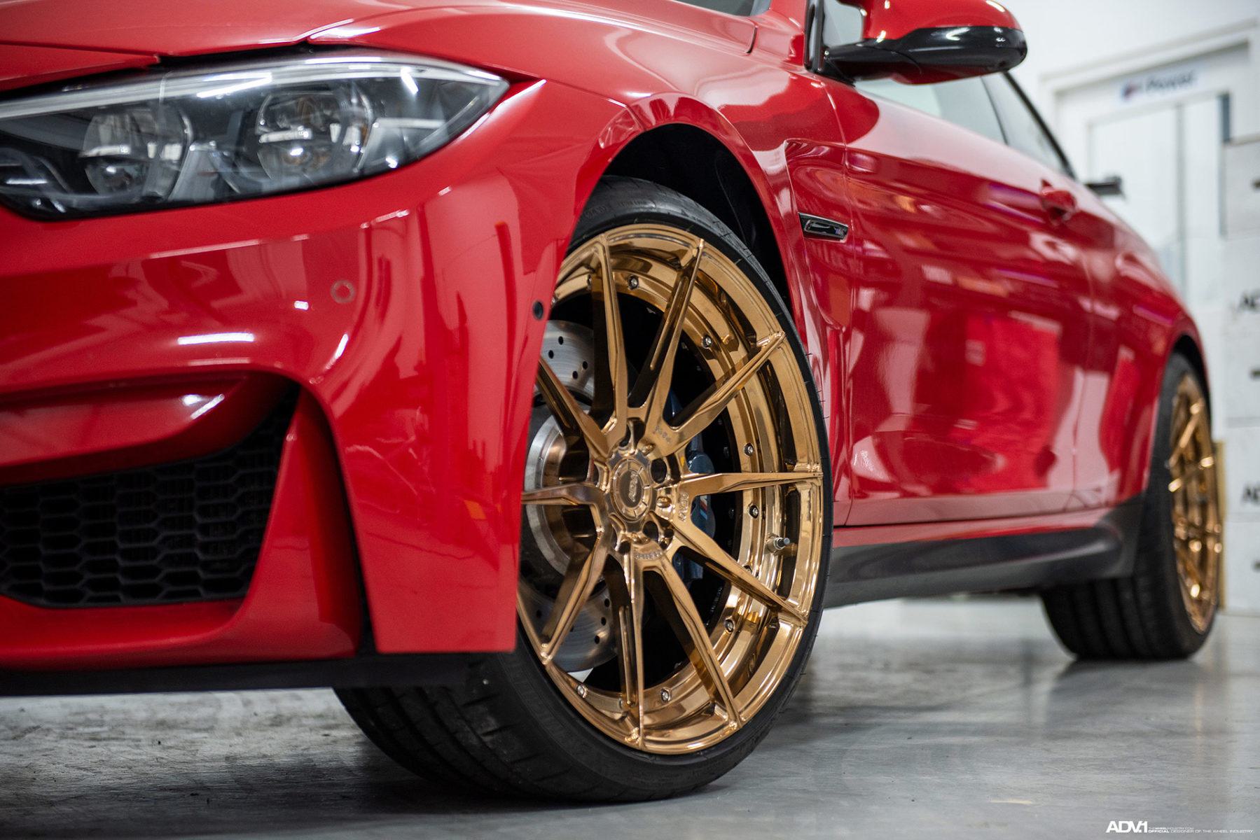 Rosso Rims Rosso Corsa Red BMW F82 M4 - ADV10 M.V2 CS Series… | ADV.1 Wheels