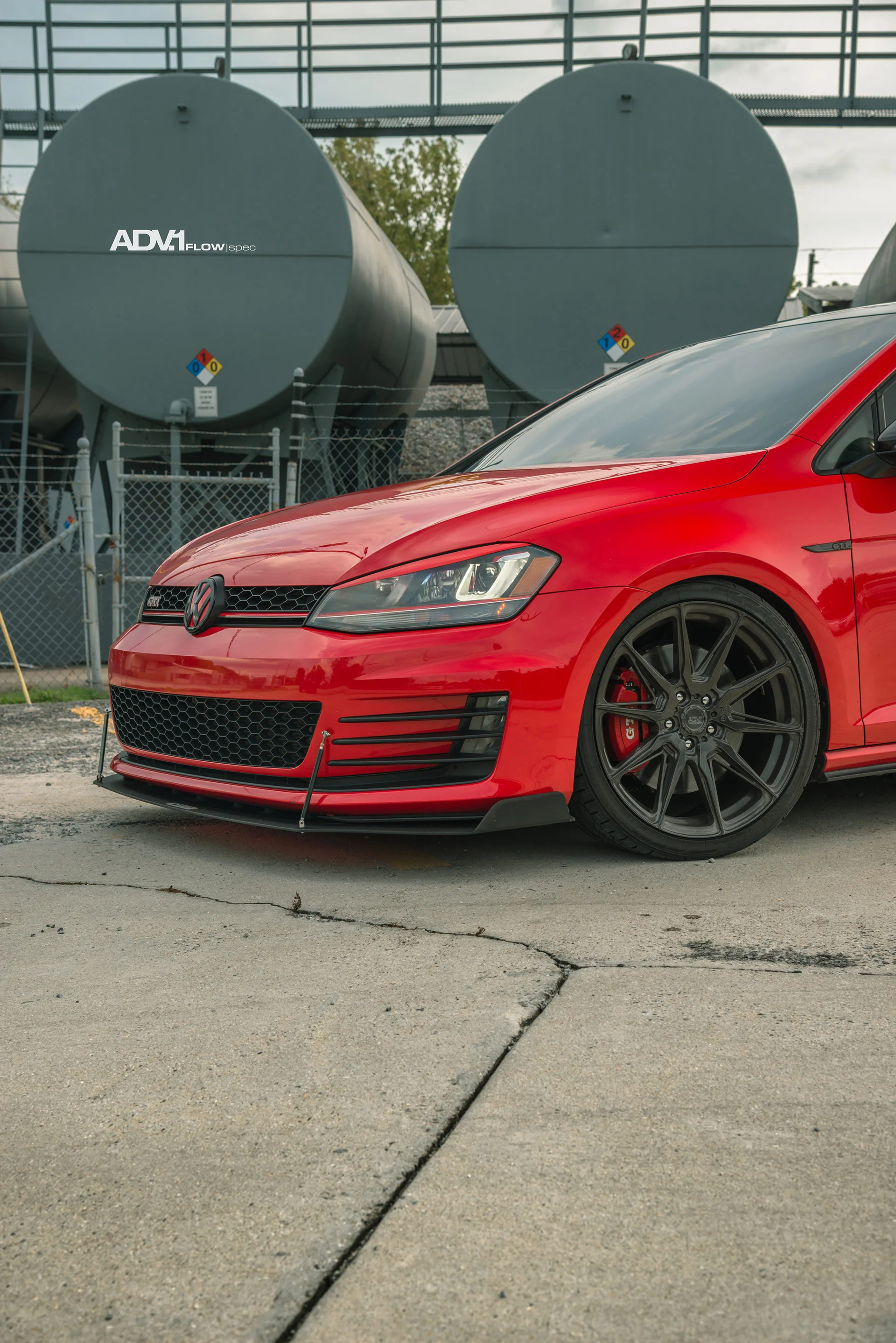 Adv5.0 Kings Red Metallic VW Golf MKVII GTi - ADV5.0 FLOWspec… | ADV.1 Wheels