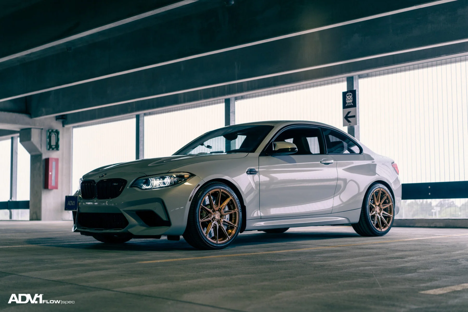 Adv5.0 White BMW M2 - ADV5.0 FLOWspec Wheels in Brushed Gloss… | ADV.1 Wheels