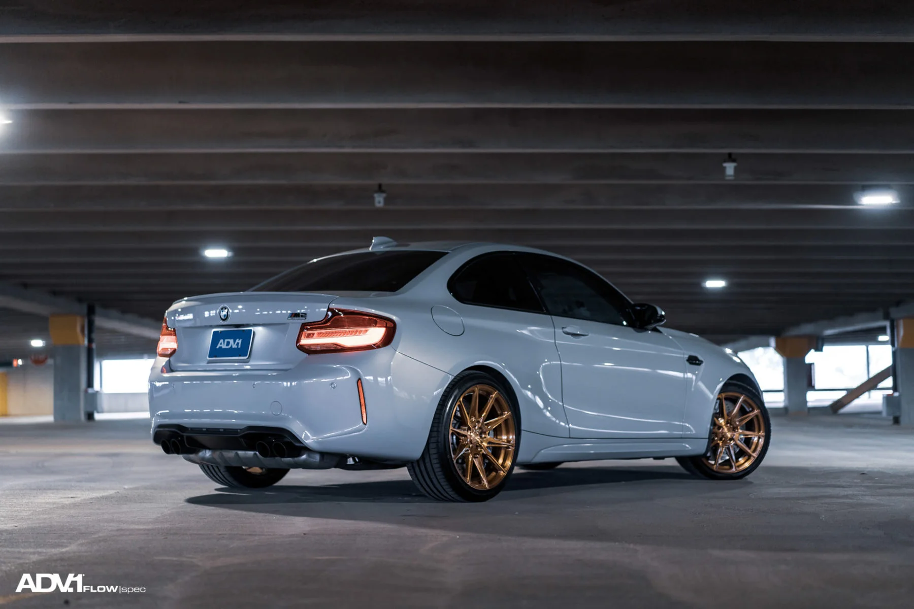 Adv5.0 White BMW M2 - ADV5.0 FLOWspec Wheels in Brushed Gloss… | ADV.1 Wheels