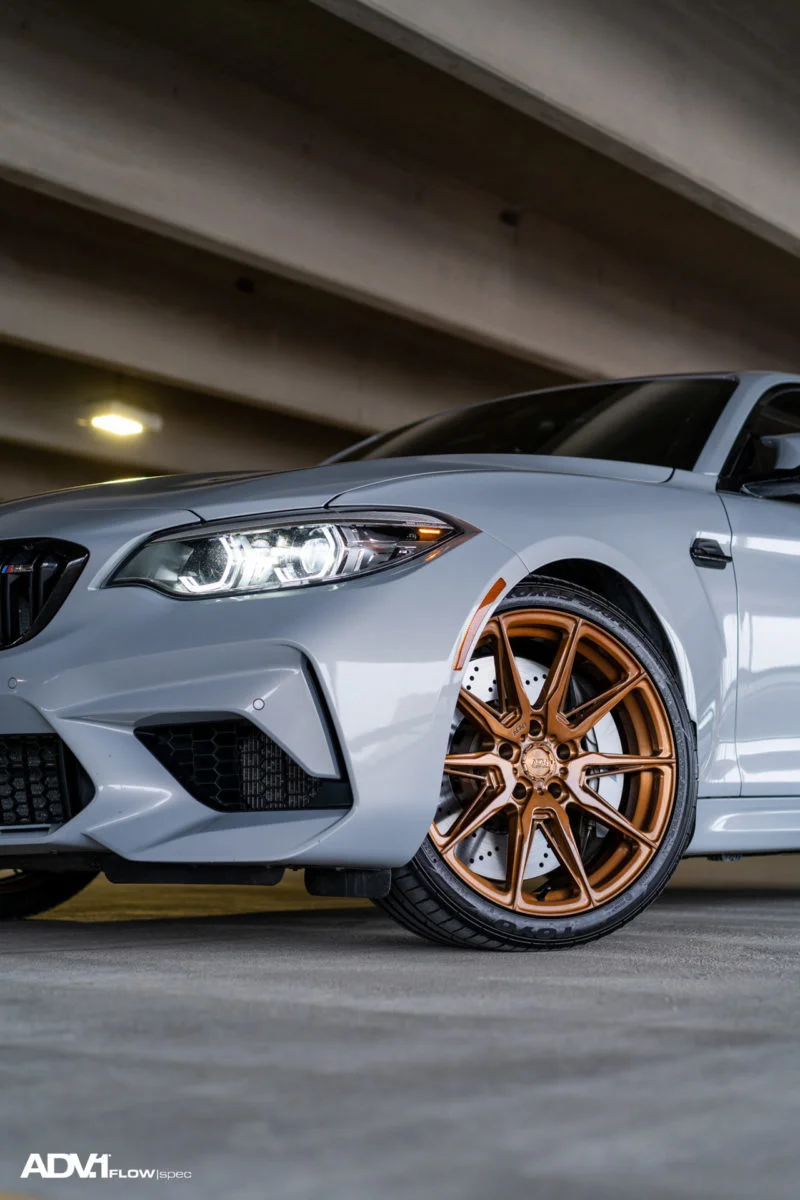 Adv5.0 White BMW M2 - ADV5.0 FLOWspec Wheels in Brushed Gloss… | ADV.1 Wheels