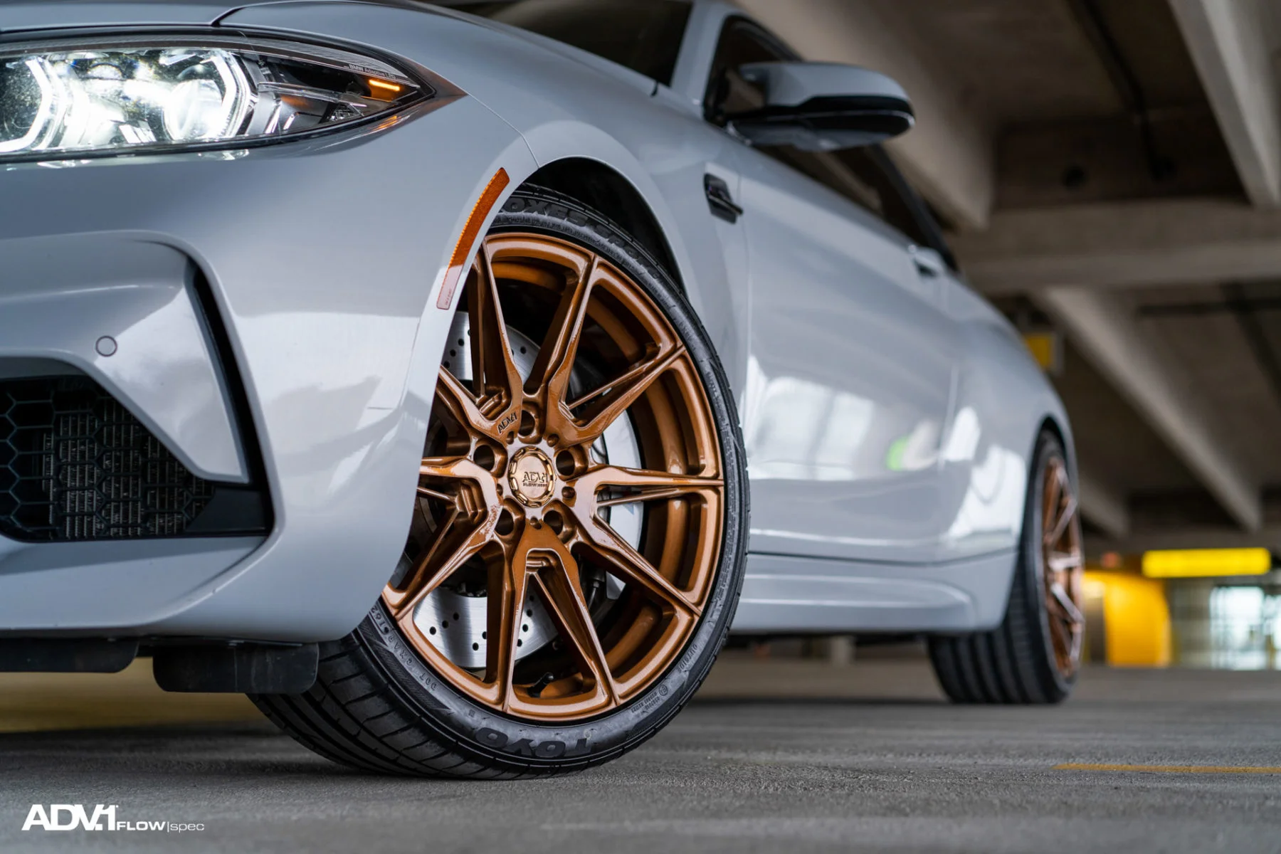 Adv5.0 White BMW M2 - ADV5.0 FLOWspec Wheels in Brushed Gloss… | ADV.1 Wheels