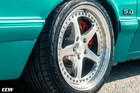 Calypso Green Ford Mustang Foxbody CCW SA50 Brushed Gloss Web 04