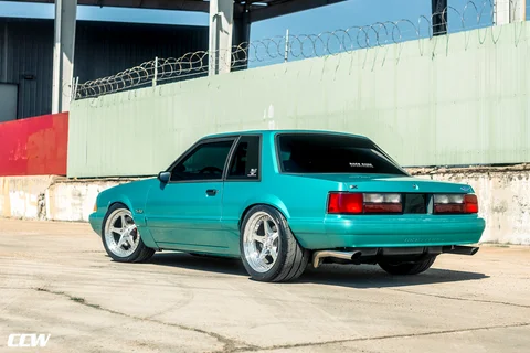 Calypso Green Ford Mustang Foxbody CCW SA50 Brushed Gloss Web 05
