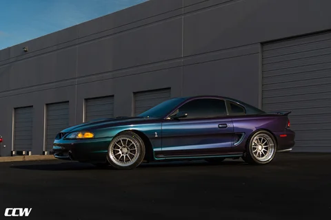 Mystichrome Ford Mustang Cobra CCW D110 Gunmetal Polished Lip Web 01