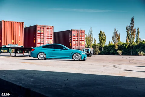 Laguna seca blue f82 bmw m4 ccw classic polished custom wheels o