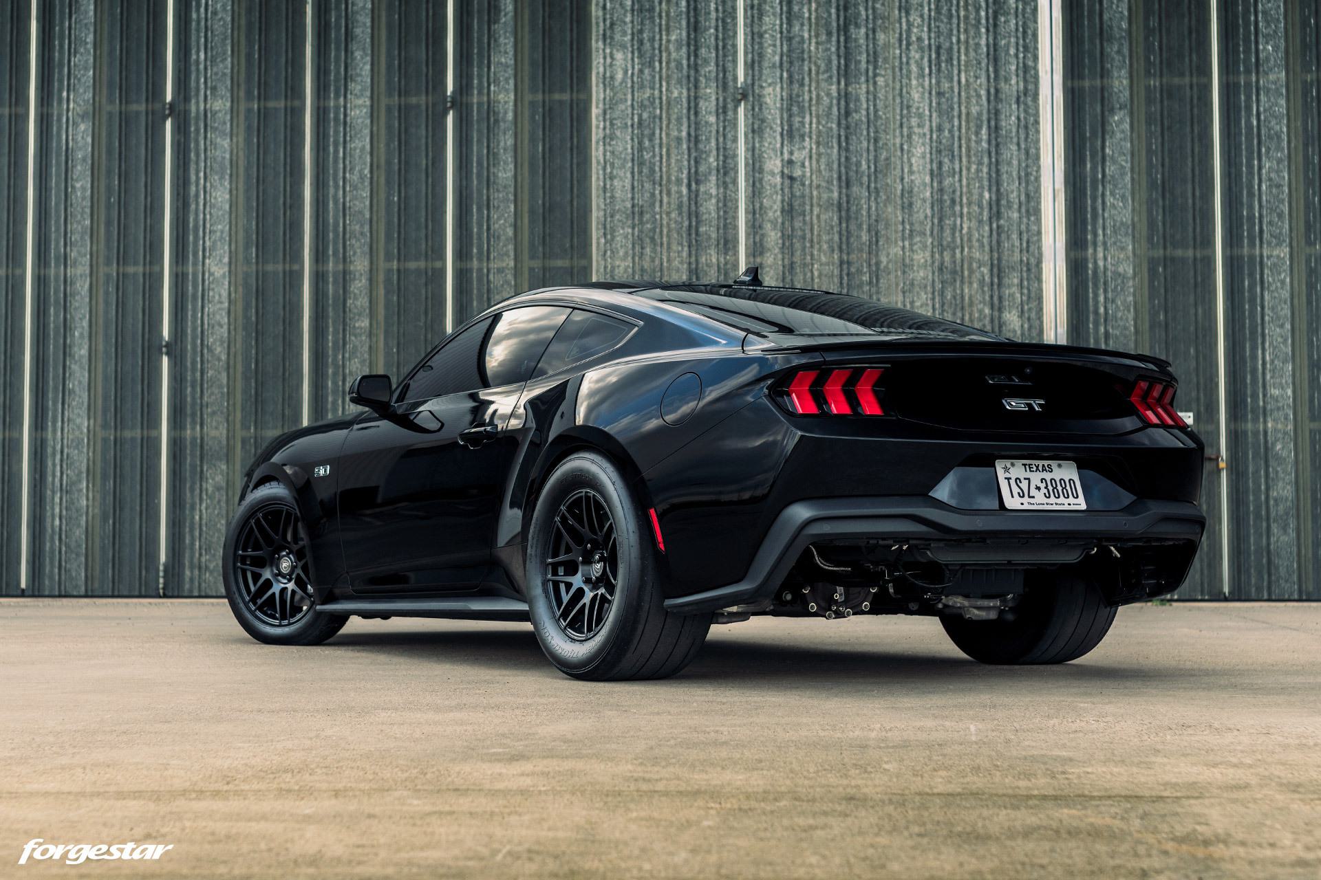 Ford Mustang - Black - Forgestar F14 Drag Pack - Satin… | Forgestar