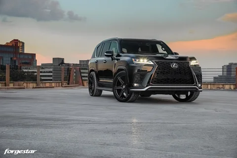 Forgestar X6 Black Lexus LX600 Satin Black 1