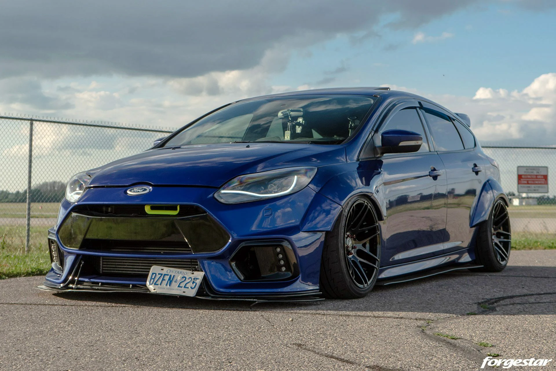 Focus St Modified Blue Widebody Ford Focus ST - Forgestar F14 Wheels in… | Forgestar