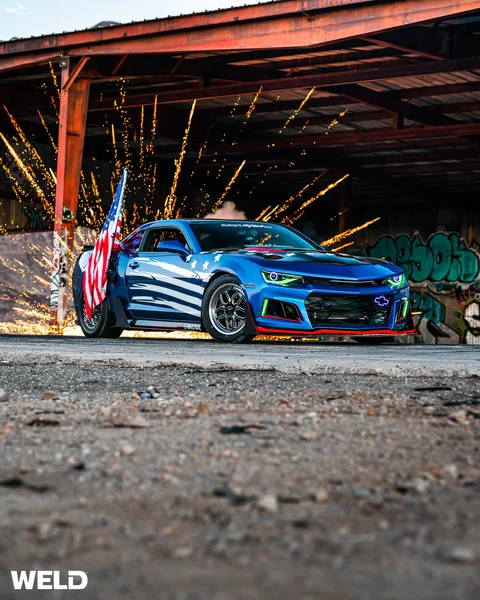 WEB WELD Laguna Beadlock Blue Camaro ZL1 16
