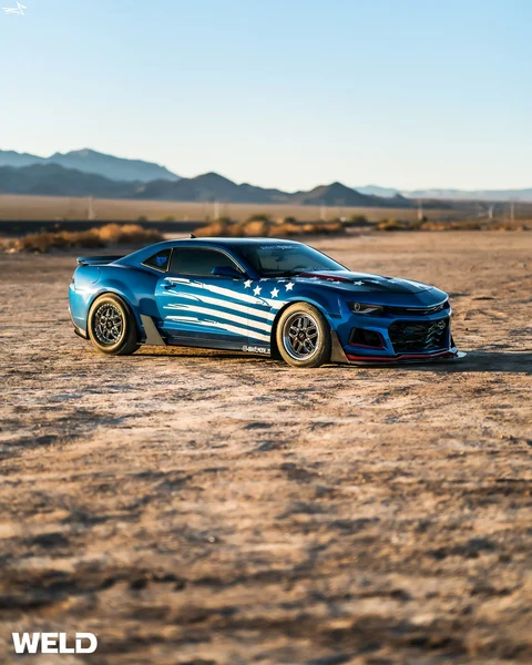 WEB WELD Laguna Beadlock Blue Camaro ZL1 18