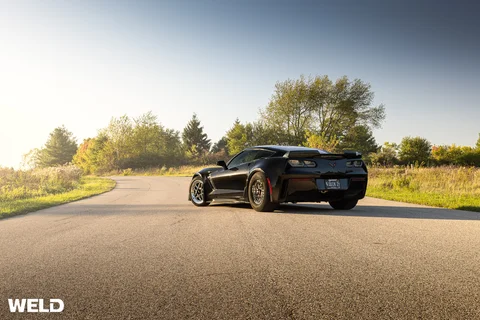 WEB WELD Laguna Laguna Beadlock Black Chevy C7 Z06 Corvette 08