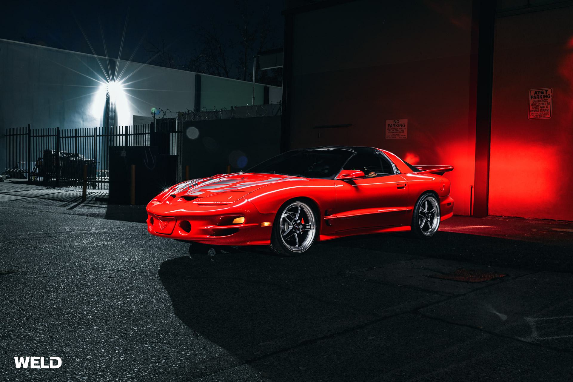 Red Trans Am Custom Rims RED PONTIAC MECHAM TRANS AM - WELD VENTURA WHEELS | WELD Racing Wheels