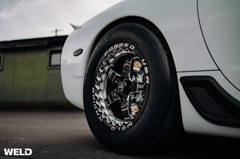 WEB WELD S71 Beadlock Alumastar White Chevrolet C5 Corvette 08