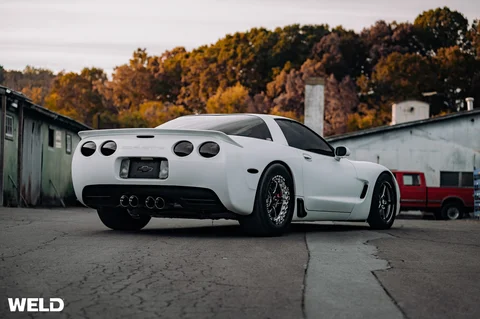 WEB WELD S71 Beadlock Alumastar White Chevrolet C5 Corvette 16