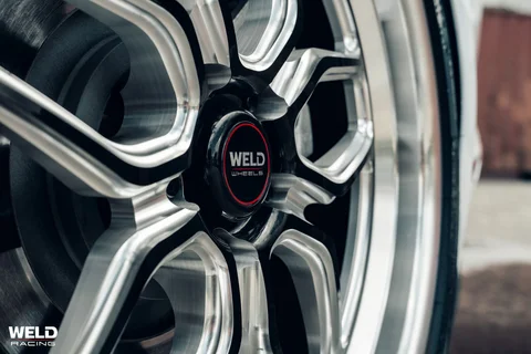 WELD Laguna White Ford Mustang Gloss Black Milled 03