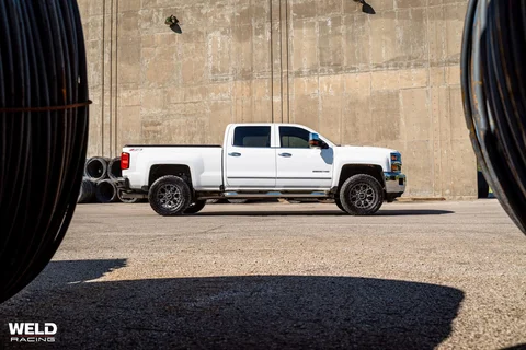 WELD Off Road Ledge8 White Chevrolet Silverado 2500 HD Satin Gunmetal 07