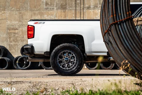 WELD Off Road Ledge8 White Chevrolet Silverado 2500 HD Satin Gunmetal 11