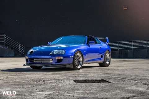 WELD RT S S77 Blue Toyota Supra Gloss Black Milled 01