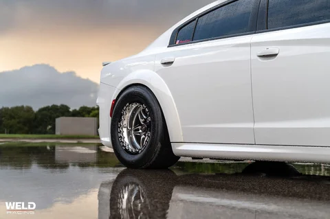 WELD RTS S81 Beadlock White Dodge Charger Hellcat Redeye Gloss Black Milled 20