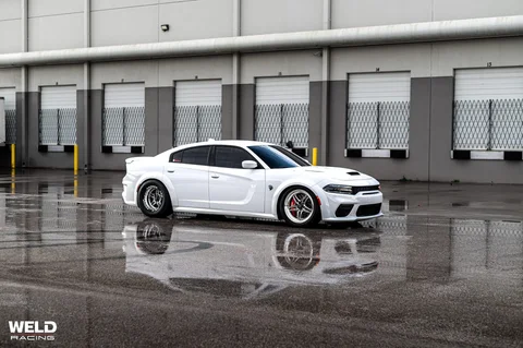 WELD RTS S81 Beadlock White Dodge Charger Hellcat Redeye Gloss Black Milled 32