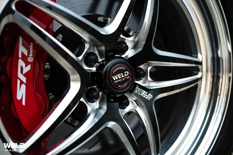 WELD RTS S81 Beadlock White Dodge Charger Hellcat Redeye Gloss Black Milled 48