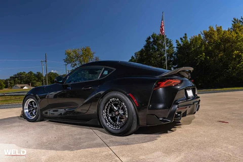 WELD RT Weldstar WELD RTS S71 Black Toyota Supra A90 MKV Gloss Black Milled 04