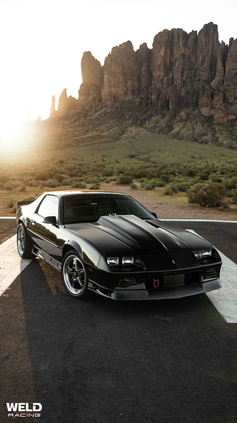 WELD Ventura Black Chevrolet Camaro Gloss Black Milled 06