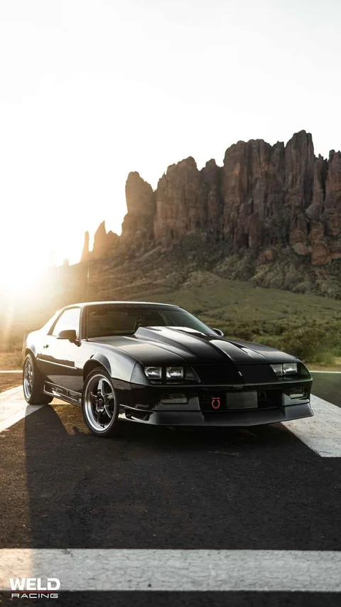 WELD Ventura Black Chevrolet Camaro Gloss Black Milled 07