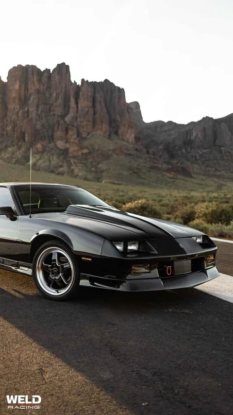 WELD Ventura Black Chevrolet Camaro Gloss Black Milled 15