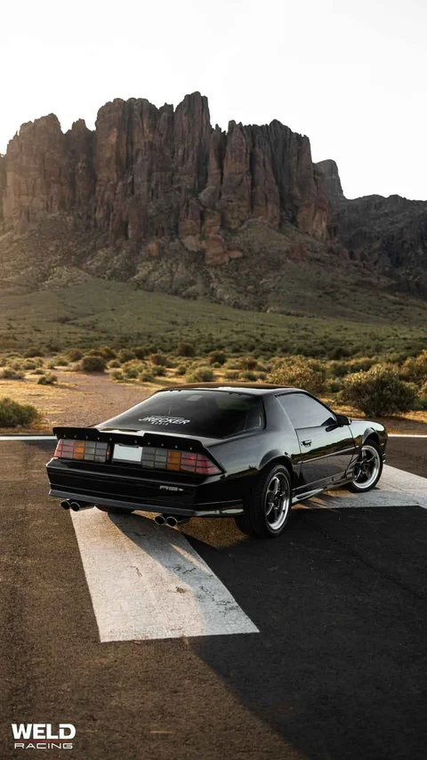 WELD Ventura Black Chevrolet Camaro Gloss Black Milled 25