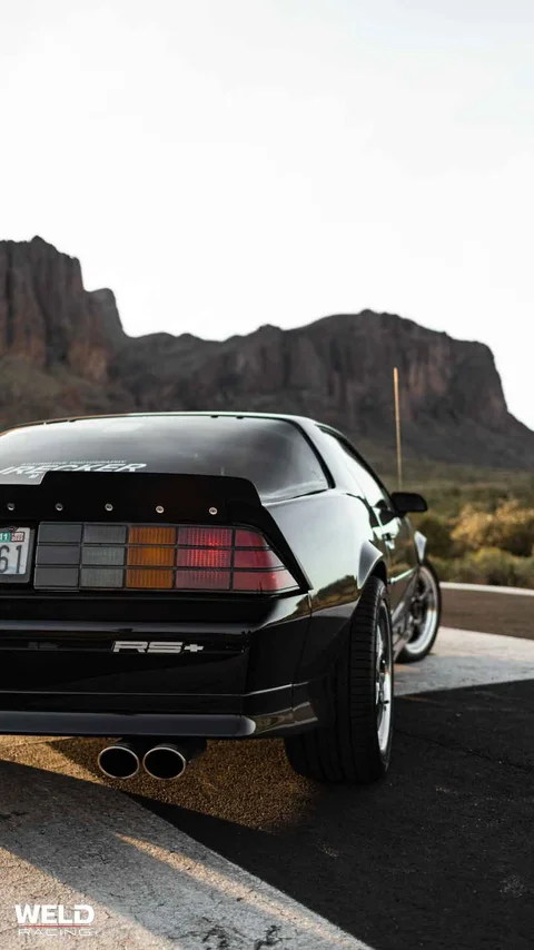 WELD Ventura Black Chevrolet Camaro Gloss Black Milled 26