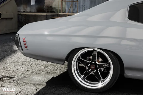 WELD Ventura Gray Chevrolet Chevelle Gloss Black Milled 04