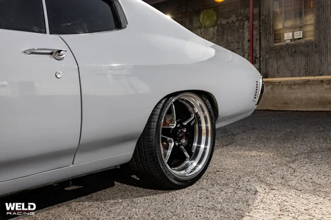 WELD Ventura Gray Chevrolet Chevelle Gloss Black Milled 08