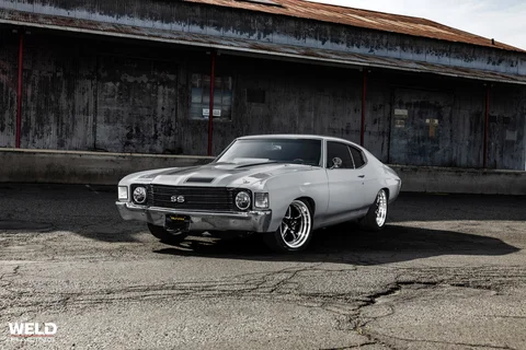 WELD Ventura Gray Chevrolet Chevelle Gloss Black Milled 09