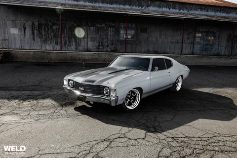 WELD Ventura Gray Chevrolet Chevelle Gloss Black Milled 10