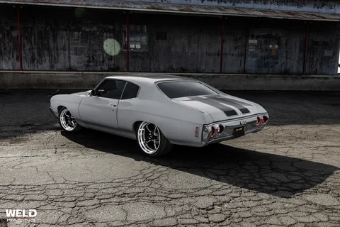 WELD Ventura Gray Chevrolet Chevelle Gloss Black Milled 11