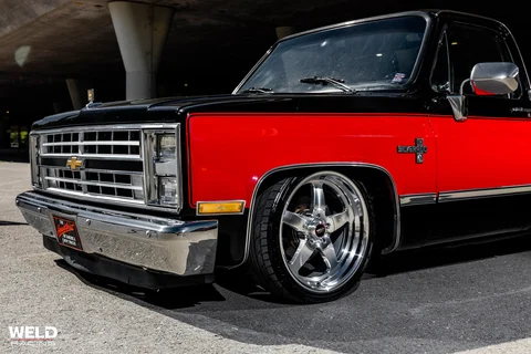 WELD Ventura Red Black Chevrolet C10 Silver 02