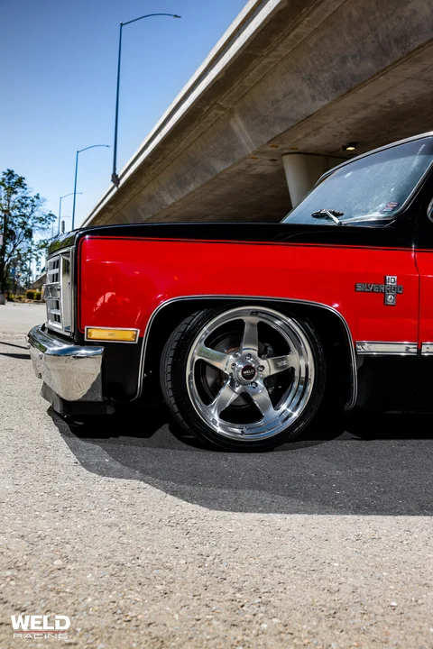 WELD Ventura Red Black Chevrolet C10 Silver 03