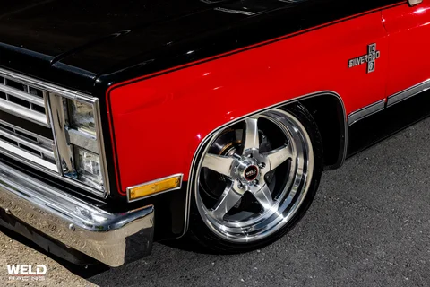 WELD Ventura Red Black Chevrolet C10 Silver 05
