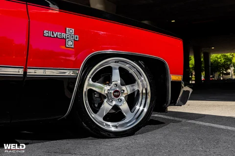 WELD Ventura Red Black Chevrolet C10 Silver 11