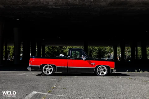 WELD Ventura Red Black Chevrolet C10 Silver 12