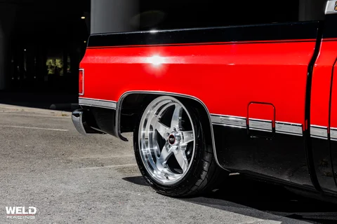 WELD Ventura Red Black Chevrolet C10 Silver 13