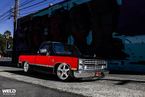 WELD Ventura Red Black Chevrolet C10 Silver 14