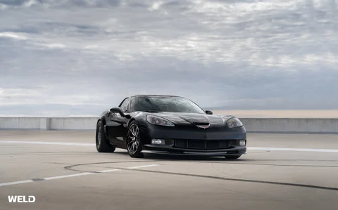 C6 chevrolet corvette black weld rt v series vitesse forged wheels 02