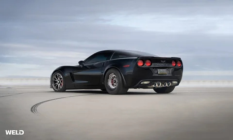 C6 chevrolet corvette black weld rt v series vitesse forged wheels 03