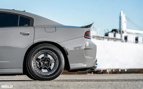 Destroyer grey dodge charger 392 hemi weld ventura beadlock drag racing wheels b