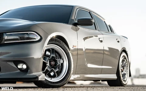 Destroyer grey dodge charger 392 hemi weld ventura beadlock drag racing wheels f